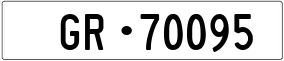 Truck License Plate
